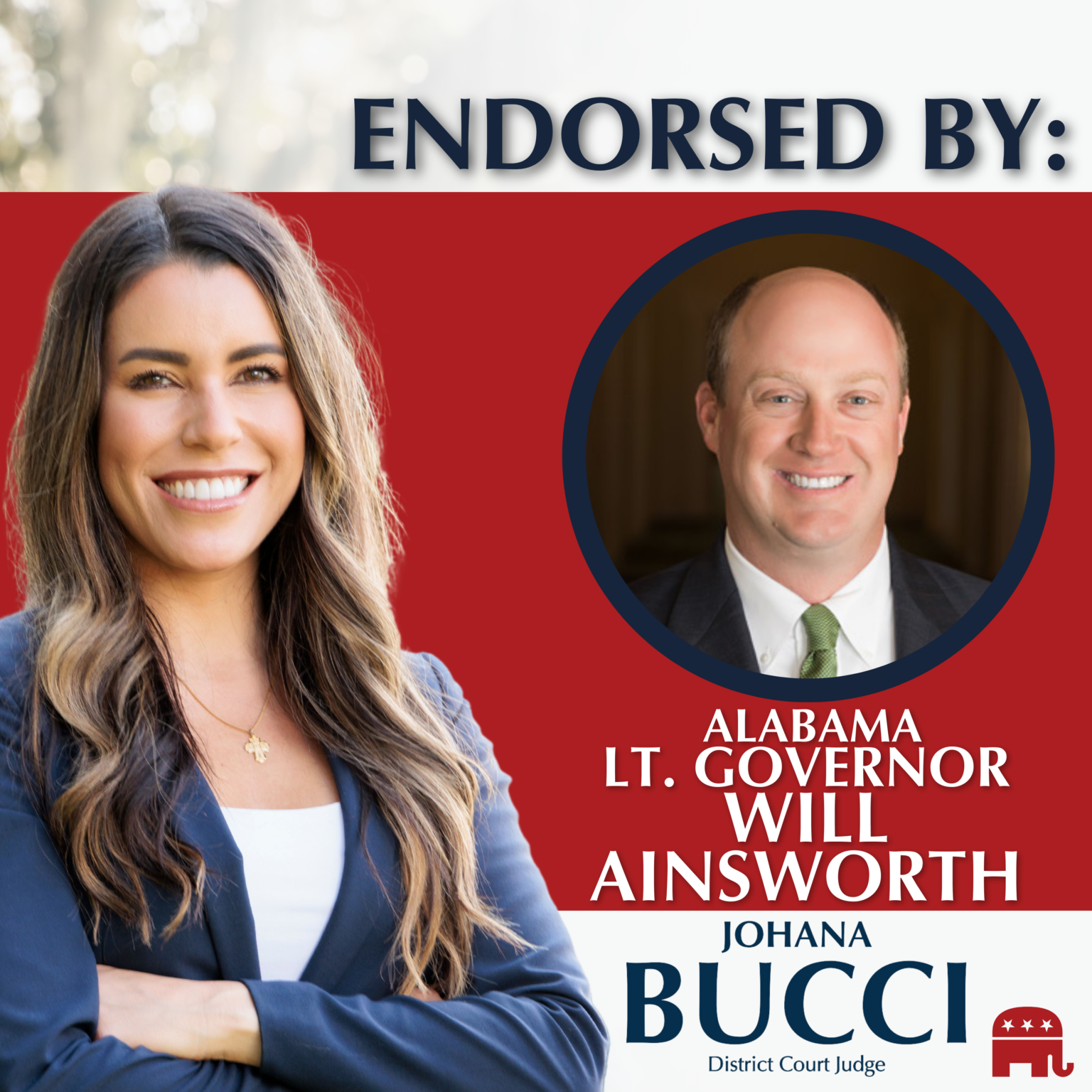 Bucci - Ainsworth Endorsement Graphic
